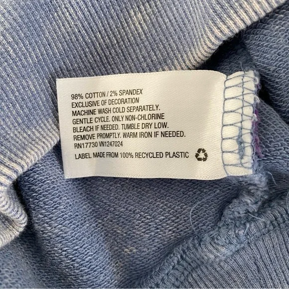 Women’s Tie-Dye Crop Sweater Blue JoyLab Size XS - Picture 7 of 7